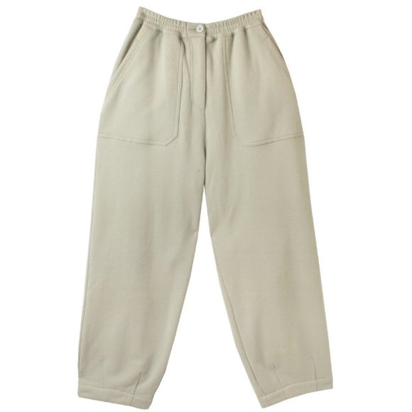 LF Markey Green Jameson Oversized High Rise Fleece Knit Sweatpants Trouser 8 - Picture 1 of 11